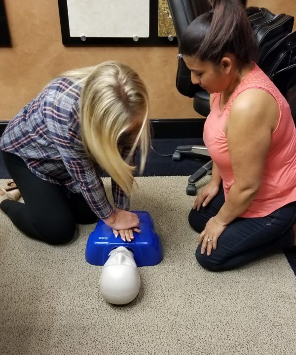 CPR Training Chest Compressions